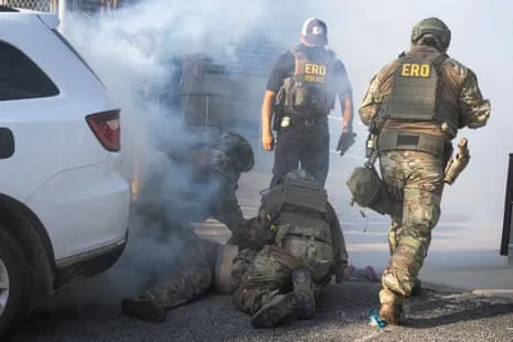 Federal Law Enforcement Use Teargas and Pepper Balls to Disperse Illinois Immigration Demonstration